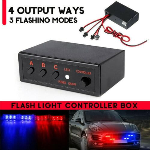 Accessories Flasher Controller Box LED Strobe 8 Ways Emergency Flashing