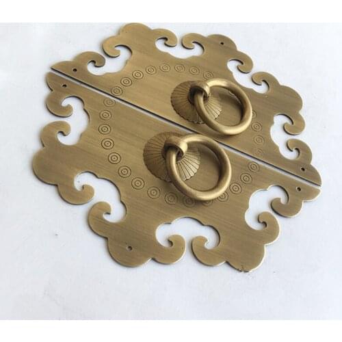 12.2cm Chinese antique simple drawer knob furniture hardware wardrobe cabinet shoe door handle closet cone pull