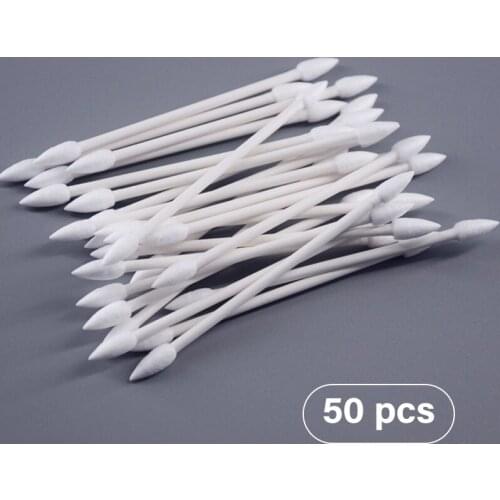 50/100pcs Dust Free Disposable Cleaning Swab Cotton Stick For AirPods Earphone Headphone Phone Charge Port Accessories