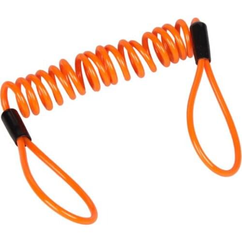 120cm Motorcycle Motorbike Disc Lock Accessories Spring Reminder Cable Minder for Motorcycles/Scooters/and Bicycles