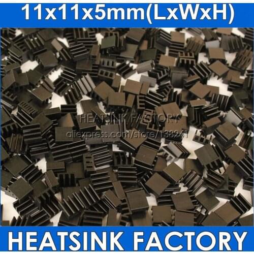 20pcs Radiator Aluminum Heatsink 11mm x11mm x 5mm Heat sink Extruded Profile Heat Dissipation For Cooling