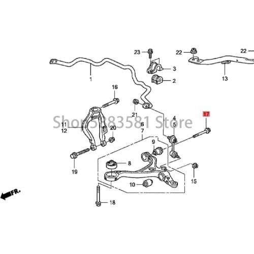 Car Front and bottom suspension screws Bolt hon daa cco rd Screw washer nut Front windshield wiper arm screw cap