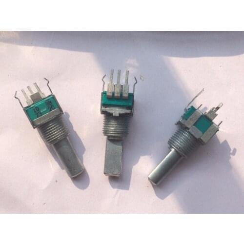 Free Ship 10pcs/lot For ALPS RK 09 type Single league B10K with midpoint and without midpoint Single uniton Potentiometer 20MM