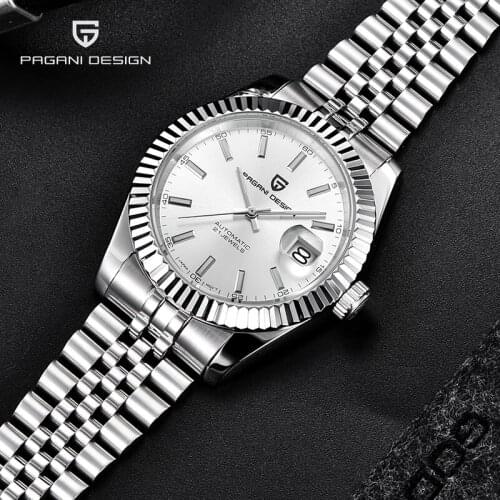 PAGANI DESIGN 2021 New Top Fashion Casual Brand Mens Automatic Mechanical Watch Sapphire Glass Waterproof Stainless Steel Clock