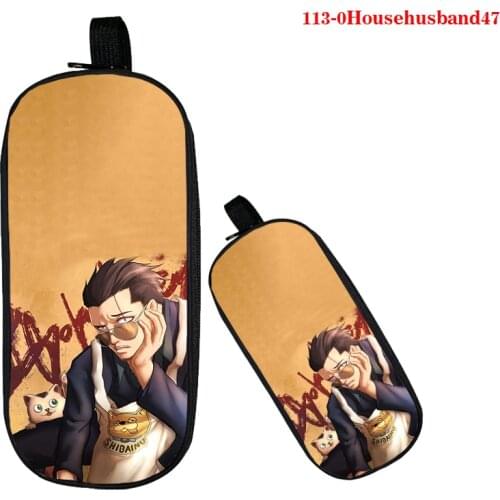 The Way of The Househusband Pencil Case High Capacity Escolar Kawaii School Supplies 3d Print Pencil Box Trousse Scolaire Stylo