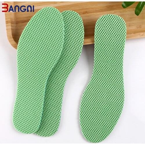 BANGNI Peppermint Deodorant Insoles Cushion Shoes Pad Breathable Sweat-Absorbent All-Day Sports Cool Summer for Shoes Women Men