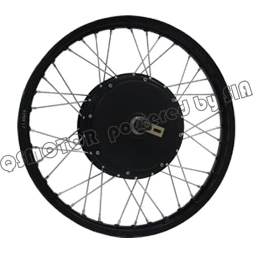 QS Motor Bicycle Spoke motor 3000W 205 50H V3 Type Hub Motor lacing with wheel rim 19inch 18inch 17inch
