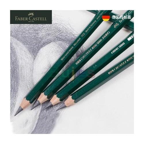 Faber Castell Sketch Pencil Imported From Germany, Thick Rod and Thick Core Drawing Graphite Drawing Pen,9000 Series,5 In A Set