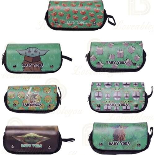 Disney Baby Youda Character Toys Student Anime Stationery Box Child High-capacity Button Pen Case Bag Kids Birthday Gift