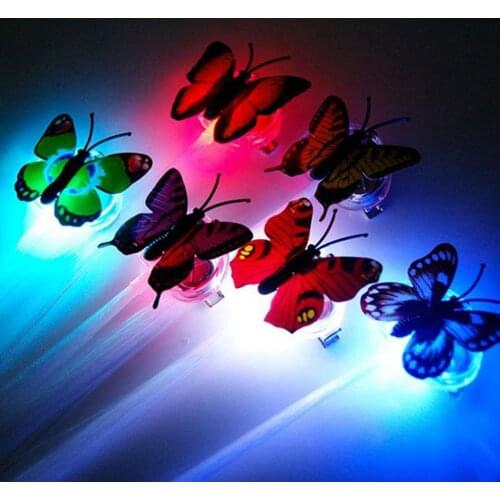 Colorful Braid Flashing LED Hair Braid Fashion Jewelry Butterfly