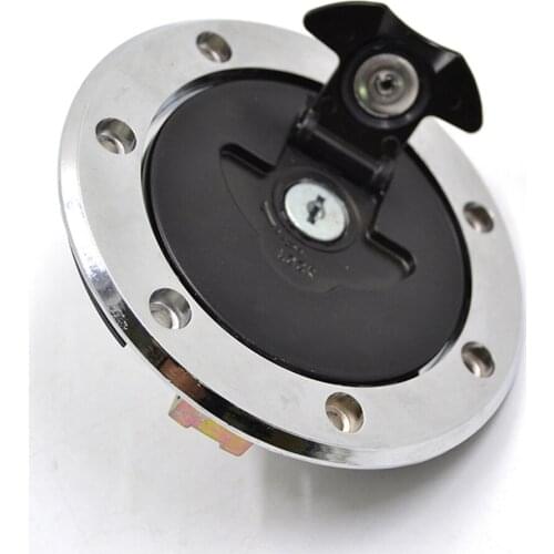 JAER Aluminum Fuel Gas Tank Cap Cover with Key for Kawasaki KLE500 KLE400 KLE250 Anhelo ZXR750 ZXR400 ZZR400 ZZR600 ZX250 ZX900