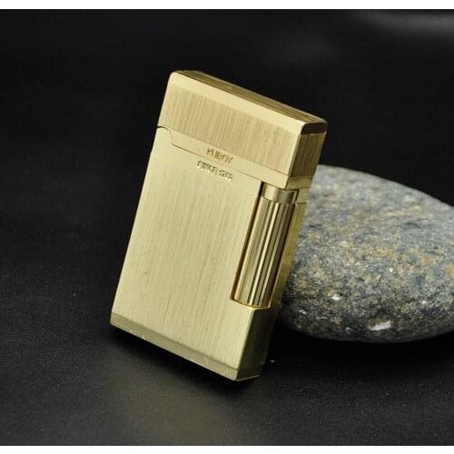 Mens Lighter High Quality Gas Cigarette Lighter Refillable Grinding Wheels Fire Lighter Smoking Business Gift Lighters Case