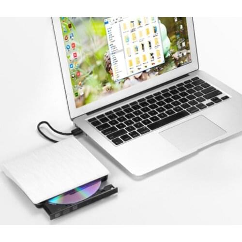 New CD-ROM Disk Drive USB 3.0 Low Noise ABS Computer ROM External Drive for Laptop Read Speed 8X DVD-ROM 24X CD-ROM