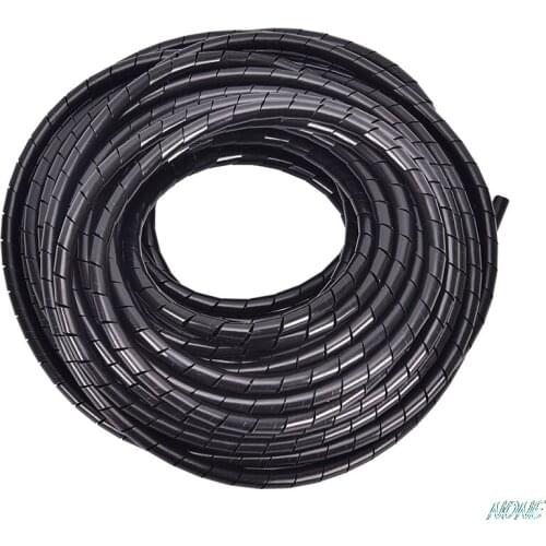 PC Cable Wire Organizer Spiral Data Line Cable Protector Storage 6mm Dia Desk Tidy Cable Accessories Polyethylene Spiral Cable
