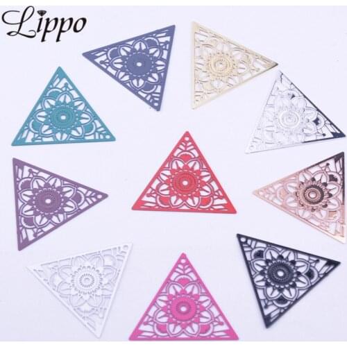 50pcs AC11967 25*28mm Religious Mandala Charms Earring Pendant Metal Brass Thin Pendant DIY Jewelry Earring Making