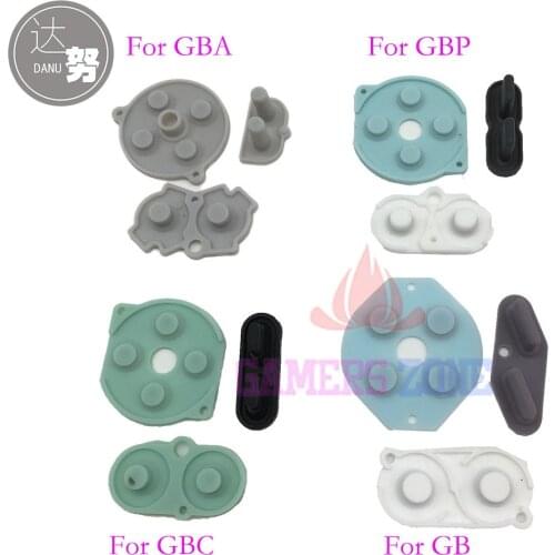 Rubber Conductive Buttons A-B D-pad for Game Boy Classic GB GBO GBC GBP GBA SP Silicone Start Select Keypad