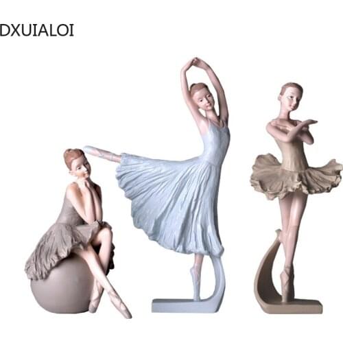 Nordic Cute Girl Ballet Girl Small Decoration Creative Childrens Room Desktop Ornaments Gift Home Decor Childrens Room Decor