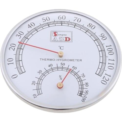 11XC Sauna Thermometer metal Case Steam Sauna Room Thermometer Hygrometer Bath And Sauna Indoor Outdoor Used
