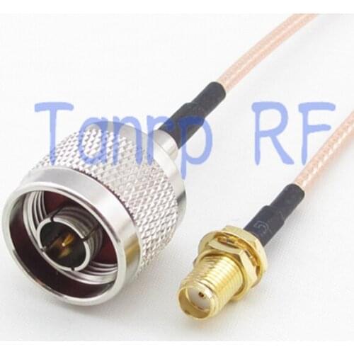 1PCS RG316 extension cable 3feet N male plug to SMA female jack RF adapter connector 1M Pigtail coaxial jumper cable