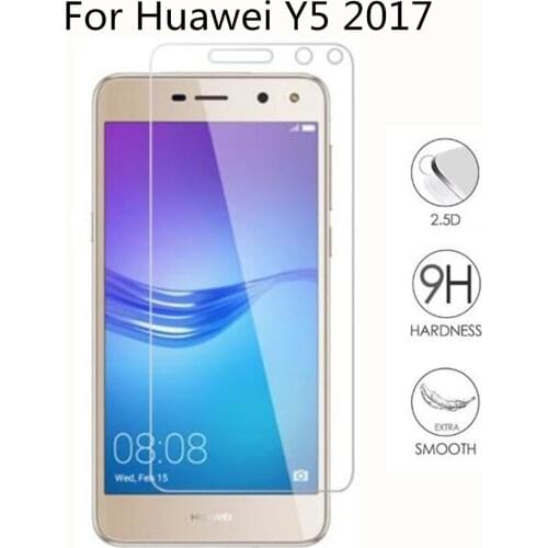 Tempered Glass For Huawei Y5 2017 5.0" MYA-U29 MYA-L02 MYA-L03 Y5 III Screen Protector 9H 2.5D On Phone Protective Film