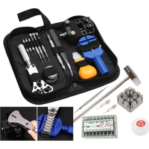 147/380 Pcs Watch Repair Tool Kit Watch Case Opener Link Remover Screwdriver Repair Tools Kit Watchmaker Pin RemoverTools