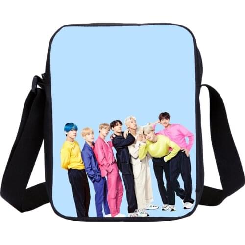2020 Kpop Jungkook Suga V JIMIN Kid Crossbody Bag Fashion Handbag Print Children Shoulder Messenger Bag Women Mini Bolsos Mujer