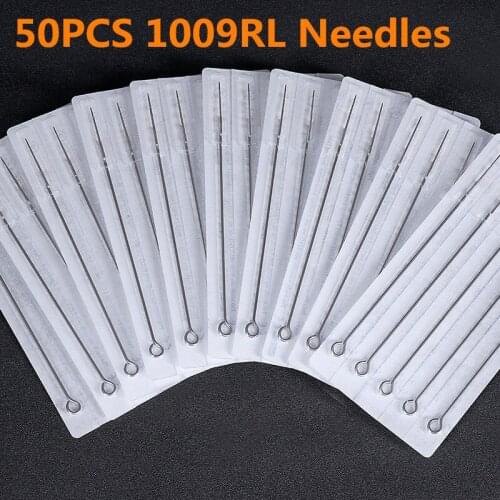 50pcs/Lot Professional Tattoo Needles 9RL Disposable Assorted Sterile 9 Round Liner Needles For Tattoo Body Art Free Shipping