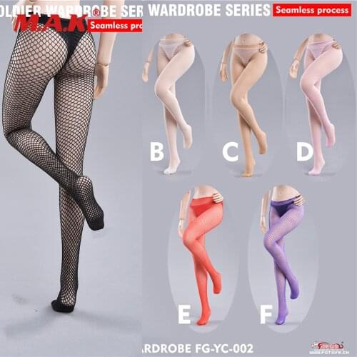6 Colors FG-YC-002 1/6 Scale Female Figure Clothes Sexy Women Soldier Wardrobe Series Seamless Pantyhose Model for 12'' Body