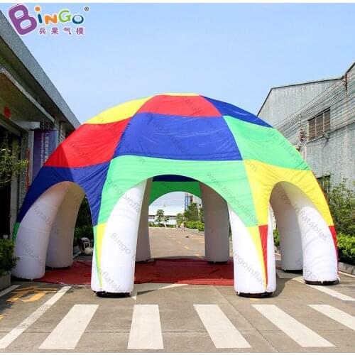 8X4.5 meters inflatable event tent / inflatable party tent / 8 pillars type inflatable tent with motor toy tents