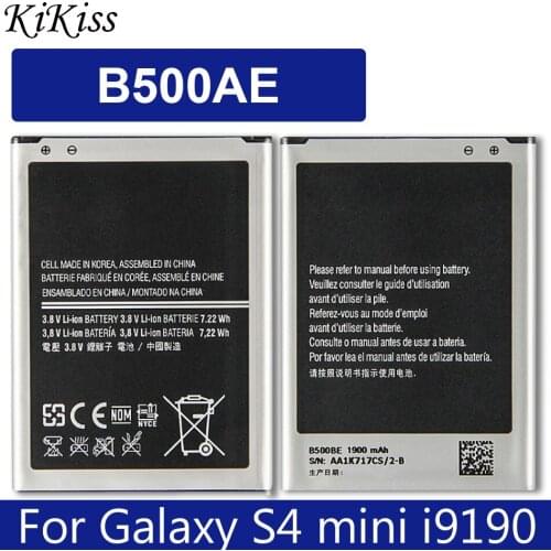 B500BE B500AE Battery For Samsung GALAXY S4 Mini I9190 I9192 I9195 I9198 S4Mini 1900mAh with Track Code