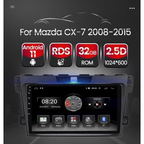 Android 11 GPS Navigation Car Multimedia Radio Player For Mazda CX-7 CX7 2008-2015 Mirror Link 2.5D Touch Screen RDS