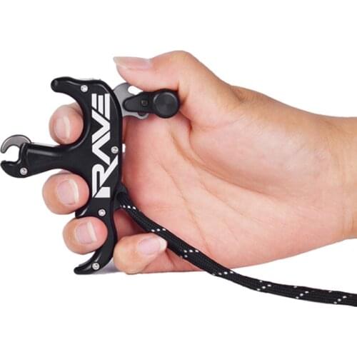 Archery Compound Bow Three Relaese Aluminum Alloy Trigger Anti-skid Sensitivity Adjusted When L/R For Bow Shooting Accessories