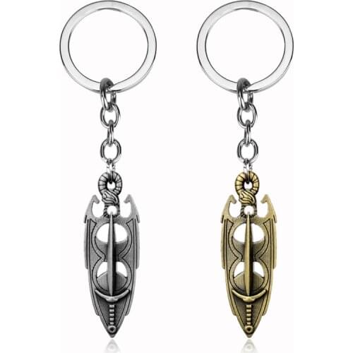 Game Elder Scroll Key Chain Alloy Keychain Accessories Pendant Key Ring Charms Keychains for Ladies
