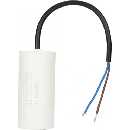 CBB60 250V AC 100uF 50/60Hz Run Capacitor with Wire Lead for Motor Air Compressor for Start-up of Single-phase Motors