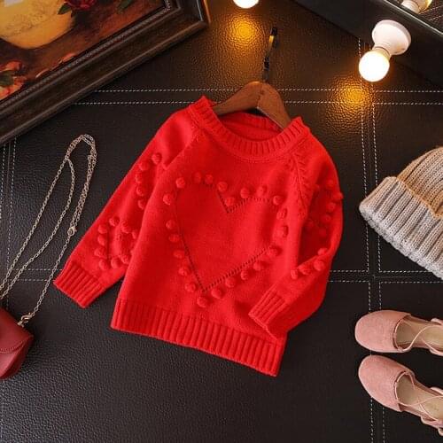 2019 Winter Casual Solid Jacket For Girls Long Sleeve Childrens Sweater High Quality Fashion Sweater For Girls