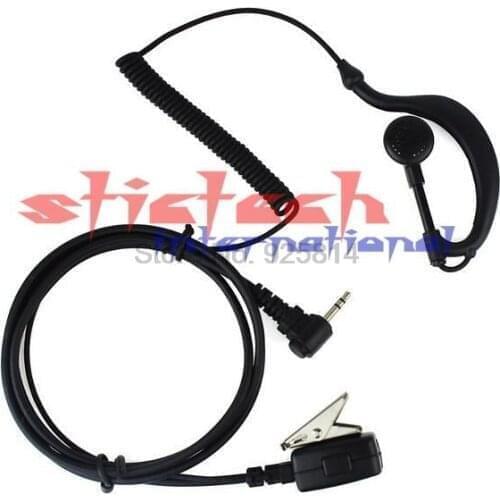 By dhl or ems 100pcs 1pin Earphones Mic For Motorola 2,5mm Jack For T6200 T6210 T6220 Tlkr T3 T4 T5 T5428 Radios Walkie Talkie