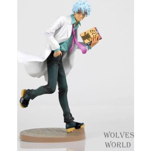 Anime Gintama Sakata Gintoki PVC Action Figure Collectible Model doll toy 22cm