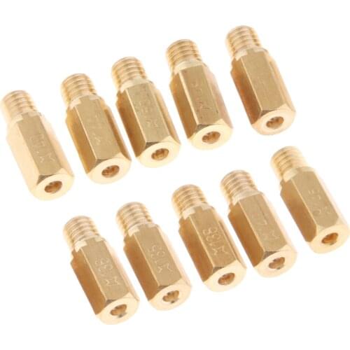 Carburetor Main Jet Kit #135 136 138 140 142 144 Injector Nozzle for GY6 Keihin OKO PWK Carb 125cc