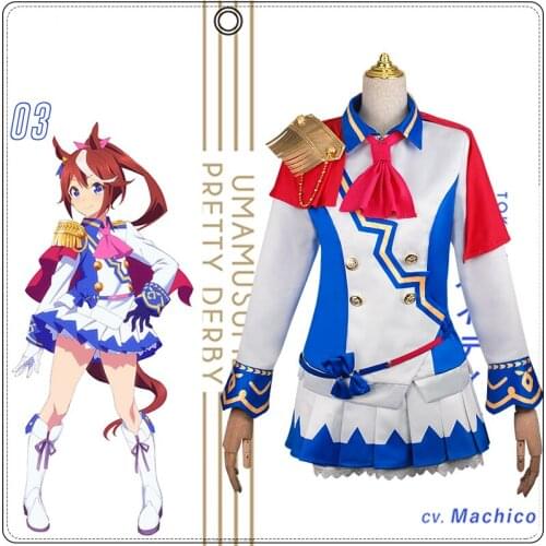 Game Horse Collection Pretty Derby Season 2 Tokai Teio SJ Lovely Dress Uniform Cosplay Costume Halloween Party Suit For Women 20