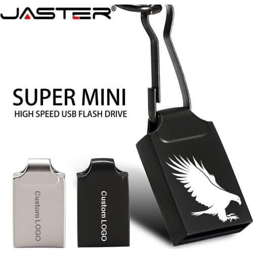 JASTER Super Mini pendrive Metal usb stick 64GB pendrive USB flash drive 32GB 16GB 8GB waterproof pen drive flash disk