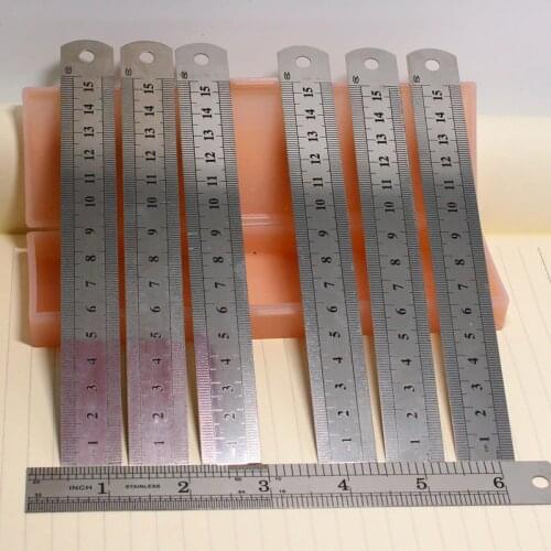 Steel ruler 15cm20CM30cm steel ruler stainless steel ruler office stationery metal ruler