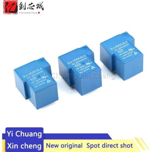 Power relays SLA-05VDC-SL-A SLA-12VDC-SL-A SLA-24VDC-SL-A SLA-48VDC-SL-A 5V 12V 24V 48V 30A 5PIN T90 a group of normally open