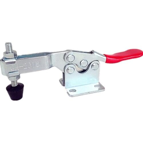 Hold Down Toggle Clamps Latch Anti Slip Hand Tool Holding Capacity Anti Slip Horizontal Heavy Duty Toggle Clamp 201-B Quick Tool