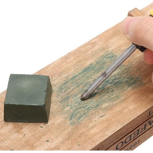 DIY Handmade Leather Sharpening Knife Green Sharpening Cream Wax Blade Grinding Strop Leathercraft Tools