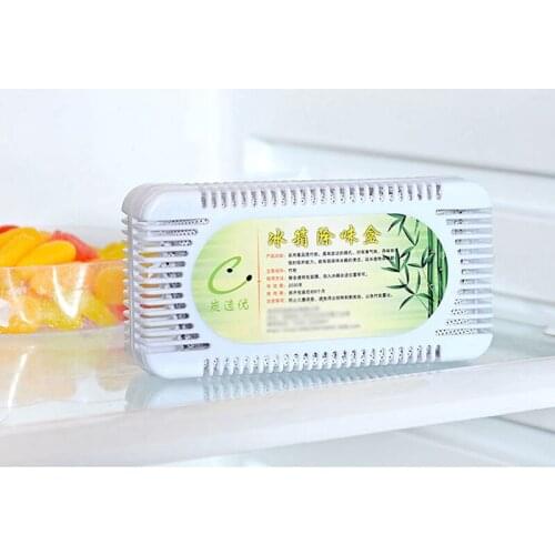 Air Purifier Fridge Deodorant Freezer Deodorizer Home Accessories Bamboo Charcoal Activated Carbon Box Fragrance Remover 1 box