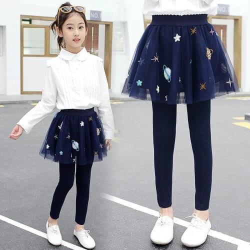 2021 Autumn Winter Infant Toddler Cozy Pant Skirt Children Girls Cotton Culotte Kids Child Legging Trousers Skirt For Girl D266