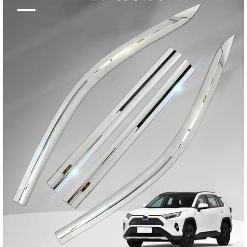Fit for Nissan terra 2018 Plastic ABC chrome Car Auto Accessories Decoration Window Visor Vent Shade Sun Rain Guard