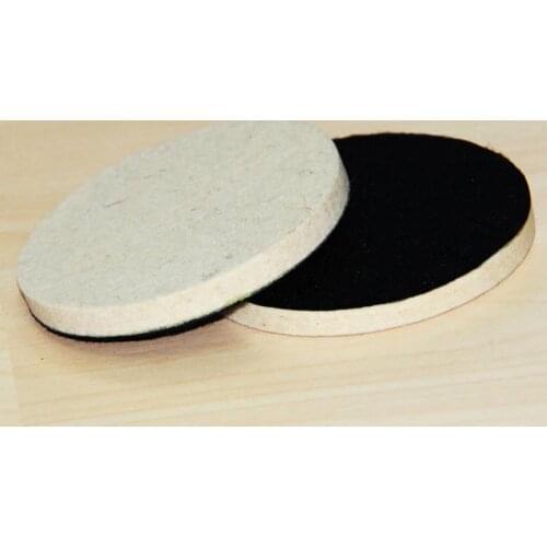 2 x 4" 100mm Fine Wool Glass Polish Felt Polishing Wheel Buffing Pad for Metal Marble Glass Ceramics on Sander Grinder