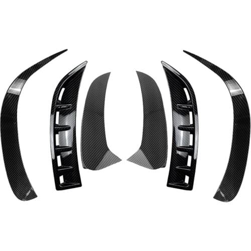 6Pcs Car Front&Rear Bumper Splitter Spoilers Trim for Mercedes-Benz GLE W167 2020 AMG