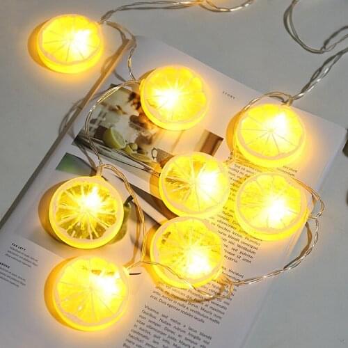 Bedroom Decor 3 6 10m LED Lemon String Fairy Light Light for Christmas Wedding Xmas Decoration Holiday Lighting Garland Navidad